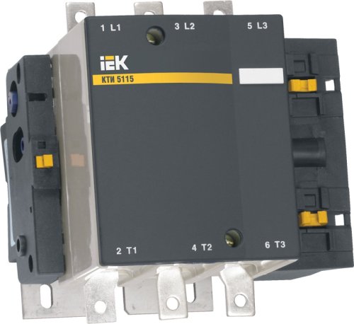 Контактор электромагнитный IEK КТИ-5225 225А 400В тип АС3 картинка